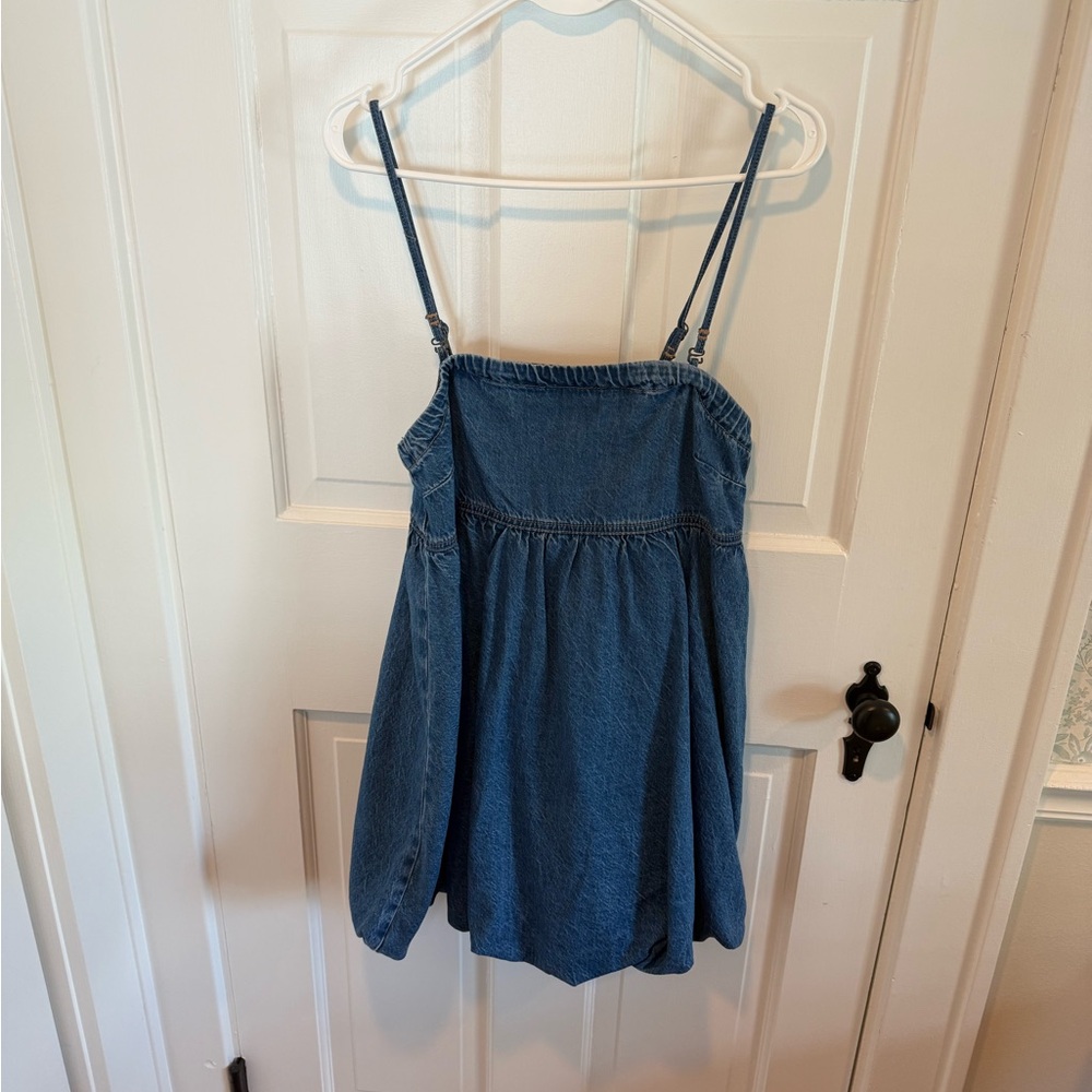 Bubble Denim Mini Dress